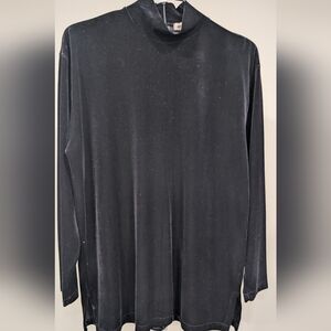 Jones New York Black Velvet Top